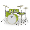 Dixon Spark 5-Piece Drum Set in Key Lime Sparkle finish (PODSP522C1SKLS) – complete outfit with hardware and cymbals – beginner-friendly drum kit – Musician Madness