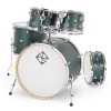 Dixon Spark Birch 5-Piece Shell Pack in See Through Green finish (PODSPB522STG) with bright birch shells – punchy tone and bold modern look – Musician Madness