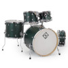 Dixon Spark Birch 5-Piece Shell Pack in See Through Green finish (PODSPB522STG) with bright birch shells â€“ punchy tone and bold modern look â€“ Musician Madness