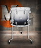 PDP Concept Maple 12x14 Floor Tom in Silver to Black Fade finish with chrome hardware and maple shell – warm maple tone and sleek fade design – Musician Madness