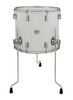 PDP Concept Maple 14x16 Floor Tom in Pearlescent White Lacquer with chrome hardware and maple shell â€“ bright tone and elegant gloss finish â€“ Musician Madness