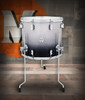 PDP Concept Maple 14x16 Floor Tom in Silver to Black Fade Lacquer with chrome hardware and maple shell â€“ deep tone and sleek fade finish â€“ Musician Madness