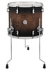 PDP Concept Maple 14x16 Floor Tom - Satin Charcoal Burst Lacquer w/ Chrome Hardware (PDCM1416TTSCB) | Musician Madness