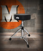 PDP 800 Series 13" Round-Top Medium-Weight Drum Throne (PDDT810R) - sturdy adjustable drum seat with padded round cushion and double-braced base - Musician Madness