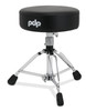 PDP Concept Series Low Height 13" Round-Top Drum Throne (PDDTCOLHR) - adjustable padded seat with durable base for low-profile drumming comfort - Musician Madness