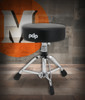 PDP Concept Series Low Height 13" Round-Top Drum Throne (PDDTCOLHR) - adjustable padded seat with durable base for low-profile drumming comfort - Musician Madness