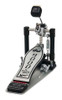 DW 9000 Series XF Extended Footboard Single Bass Drum Pedal with carrying bag. Features premium chrome finish, extended footboard design, and adjustable cam system for professional drummers.