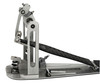 DW MFG Series Machined Direct Drive Single Pedal Graphite Edition with carry bag, featuring precision-machined aluminum body, dark graphite finish, and responsive direct drive mechanism.