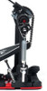 DW 5000 Series Turbo Double Bass Drum Pedal (DWCP5002TD4) with red base plates and included carrying bag