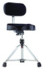 Gibraltar 9000 Series 16" Cordura Saddle Drum Throne with Backrest (9608MB) adjustable drummer seat