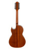 H. Jimenez Satin Natural with laser design Bajo Quinto Cutaway Electric w/ Hard wood case (LBQ1GXE-MC) | Musician Madness