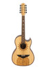 H. Jimenez Satin Natural with laser design Bajo Quinto Cutaway Electric w/ Hard wood case (LBQ1GXE-MC) | Musician Madness
