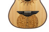 H. Jimenez Satin Natural with laser design Bajo Quinto Cutaway Electric w/ Hard wood case (LBQ1GXE-MC) | Musician Madness