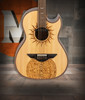 H. Jimenez Satin Natural Laser Design Bajo Quinto Cutaway Electric (LBQ1GXE-MC) with hardwood case acoustic-electric bajo quinto guitar