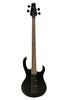 H. Jimenez 4-String Glossy Black Bass Guitar (LBS4-BK) with deluxe padded gig bag