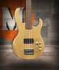H. Jimenez 4-String Glossy Gold Top Bass Guitar (LBS4-GT) with deluxe padded gig bag