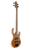 H. Jimenez 4-String Glossy Natural Walnut Top Bass Guitar (LBS4-WT) with deluxe padded gig bag