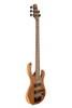H. Jimenez 5-String Glossy Natural Walnut Top Bass Guitar (LBS5-WT) with deluxe padded gig bag