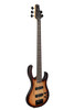 H. Jimenez 5-String Satin Spalt Burst Bass Guitar (LBS5-SB) with deluxe padded gig bag