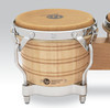 Latin Percussion LP 7-1/4" and 8-5/8" Generation II Bongos â€“ Natural with Chrome Hardware (LP201A-2) â€“ traditional LP bongos with warm tone and professional design, available at Musician Madness.