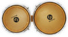 Latin Percussion LP 7-1/4" and 8-5/8" Generation II Bongos â€“ Natural with Chrome Hardware (LP201A-2) â€“ traditional LP bongos with warm tone and professional design, available at Musician Madness.