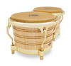 Latin Percussion LP 7-1/4" and 8-5/8" Generation II Bongos – Natural Finish with Gold Hardware (LP201AX-2AW) – handcrafted LP bongos with oak shells and premium tone, available at Musician Madness.