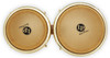 Latin Percussion LP 7-1/4" and 8-5/8" Generation II Bongos - Natural with Gold Hardware (LP201AX-2AW)
