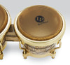 Latin Percussion LP Giovanni Galaxy CCII 7-1/4"–8-5/8" Bongos – Natural American Ash with Gold Hardware (LP793X) – professional LP signature bongos designed with Giovanni Hidalgo, available at Musician Madness.