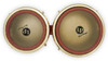 Latin Percussion LP Fausto Cuevas III Signature 7-1/4"-8-5/8" Bongos - Ferrari Red Fiberglass with Gold Hardware (LP794V-ARG) | Musician Madness