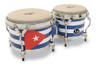 Latin Percussion LP Matador Traditional 7-1/4"-8-5/8" Bongos - Oak Cuba Finish with Chrome Hardware (M201-QBA) | Musician Madness