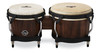 Latin Percussion LP Matador Traditional 7-1/4"-8-5/8" Bongos - Whiskey Barrel Finish with Black Hardware (M201-WB) | Musician Madness