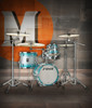 Sonor AQ2 Maple Martini Drum Set â€“ Aqua Silver Burst (AQ2-MARTINIWMCASB) available at Musician Madness.