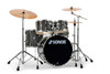 Sonor AQX Studio Drum Set - Black Midnight Sparkle w/ Hardware (AQX-STUDIO-NC-BMS) | Musician Madness