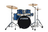 Sonor AQX Studio Drum Set - Black Ocean Sparkle with 1000 Series Hardware (AQX-STUDIO-NC-BOS).