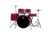 Mapex CM5294FTCIR Comet 5-Piece Drum Set with 22” bass drum in Infra Red, complete with hardware and cymbals.