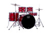 Mapex CM5294FTCIR Comet 5-Piece Drum Set with 22” bass drum in Infra Red, complete with hardware and cymbals.