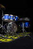 Mapex CM5844FTCIB Comet 5-Piece Drum Set with 18” bass drum in Indigo Blue, complete with hardware and cymbals.