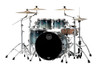 Mapex SR529XURJ Saturn Rock 4-Piece Shell Pack in Teal Blue Fade finish, no snare included.