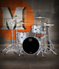 Mapex SE401XHPD Saturn Evolution Hybrid Straight Ahead 3-Piece Shell Pack in Iridium Silver finish, snare not included.