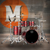Mapex Saturn Evolution Fusion 4-Piece Shell Pack (No Snare) - Tuscan Red (SE504XBBPA) | Musician Madness