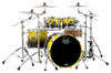 Mapex SR529XUUJ Saturn Rock 4-Piece Shell Pack in Sulphur Fade finish, snare not included.