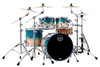 Mapex Saturn Fusion 4-Piece Shell Pack (No Snare) - Aqua Fade (SR504XUQ) | Musician Madness