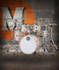 Mapex Mars Maple Fusion Shell Pack in Natural Satin featuring 100% maple shells, SONIClear bearing edges, versatile tonal range, and durable hardware suited for all playing styles.