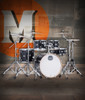 Mapex Mars Maple Fusion Shell Pack in Matte Black featuring 100% maple shells, SONIClear bearing edges, responsive tonal character, and durable hardware ideal for modern drummers.