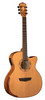 Washburn G66SCE Comfort Deluxe 66 Acoustic-Electric Guitar featuring a spalted maple top, auditorium cutaway body, premium Comfort Series armrest design, and onboard electronics for professional performance.