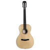 Alvarez Laureate LP60e Parlor Acoustic-Electric Guitar featuring a compact parlor body, natural finish, warm vintage-style tone, premium Laureate craftsmanship, and onboard electronics for studio and stage use.