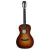 Alvarez Laureate LP70e Parlor Acoustic-Electric Guitar in Herringbone Sunset featuring a compact parlor body, warm vintage-style voice, classic herringbone detailing, and onboard electronics for studio and stage use.
