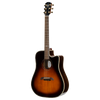 Alvarez Yairi DY1 Stage Dreadnought Acoustic-Electric Guitar in Sunburst featuring a solid cedar top, rosewood back and sides, cutaway design, premium Yairi craftsmanship, and professional onboard electronics.
