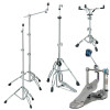 Dixon 90 Series 5-Piece Drum Hardware Pack featuring rugged heavy-duty cymbal stands, hi-hat stand, snare stand, and performance-grade construction ideal for gigging and studio drummers.