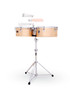 Latin Percussion LP1415-BZ Prestige 14"/15" Bronze Timbales - Chrome Hardware (LP1415-BZ) | Musician Madness